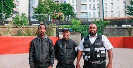 Bristol Security Guards standing in front of a building